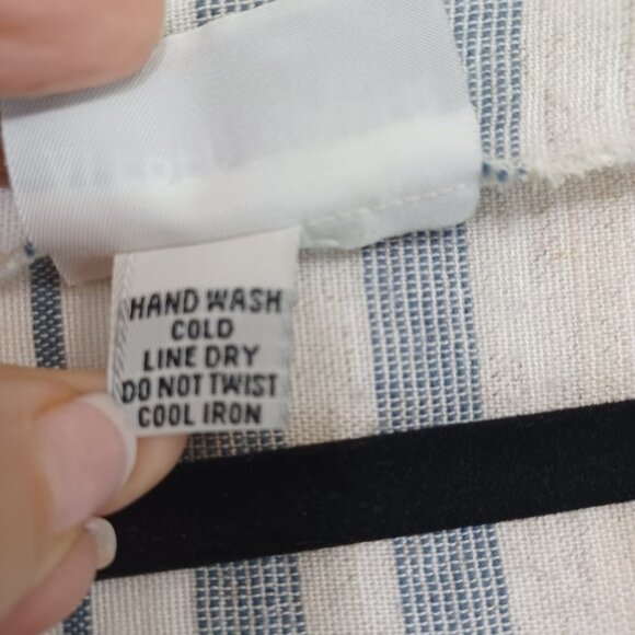 Alfred Dunner Linen Blend Striped Tunic - Picture 5 of 7